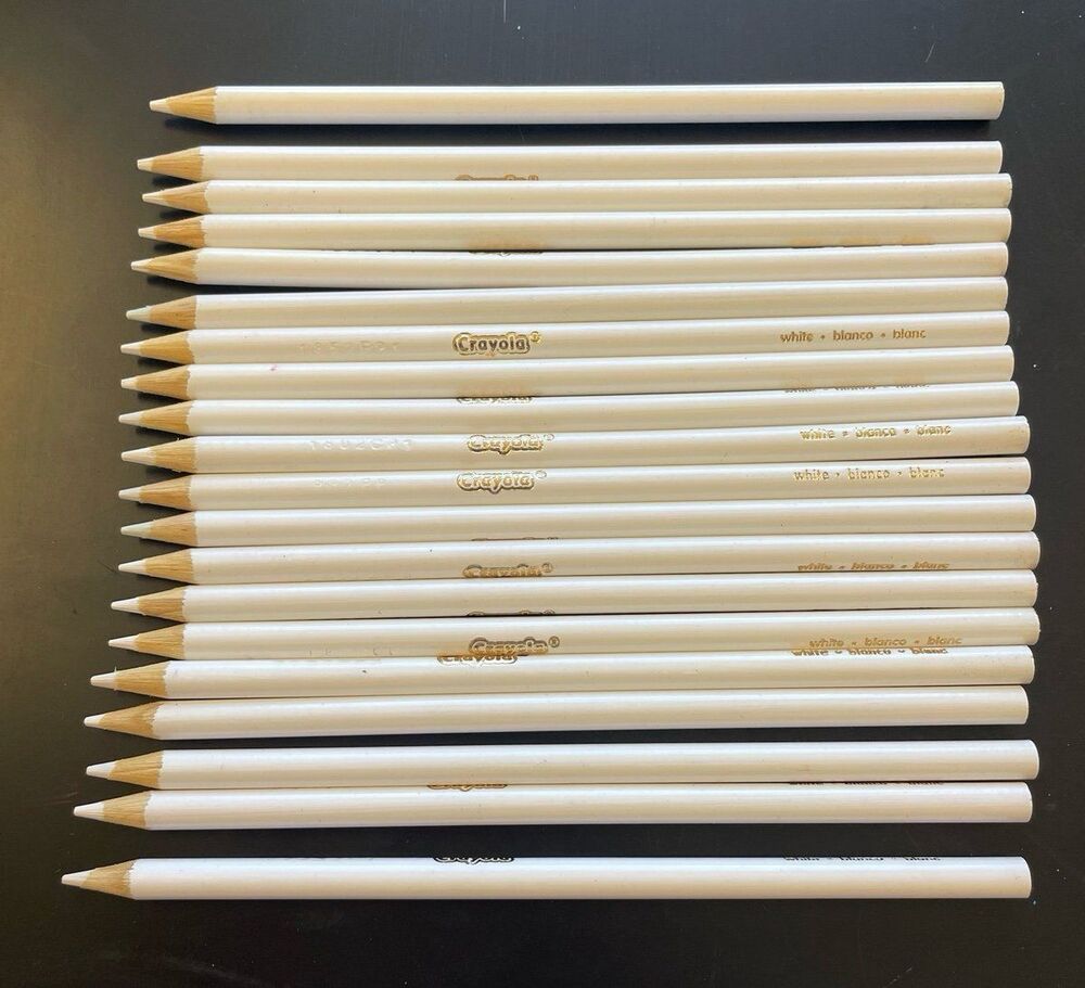 NEW! Twenty White Crayola Colored Pencils